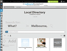 Tablet Screenshot of directory.melbournefloridadirect.info